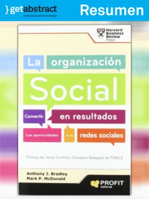 cover image of La organización social (resumen)